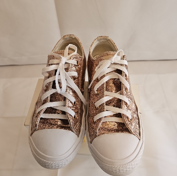 Converse Glitter Chuck Taylor All Star Junior. Dust Pink Glitter Size 2. - Picture 11 of 16